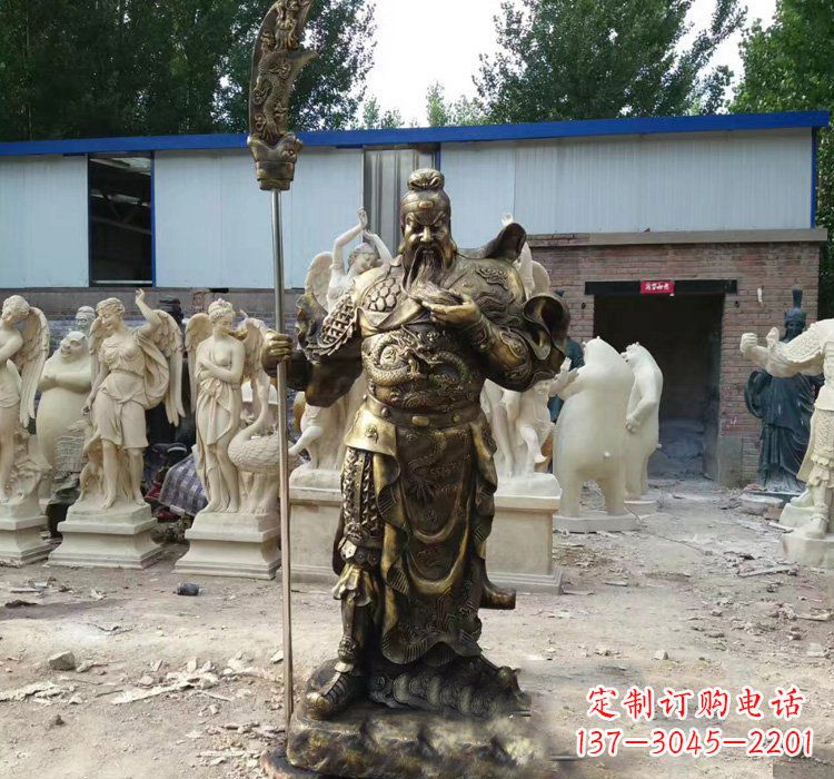 烟台精致古典,尊贵典雅--关公铜雕定制