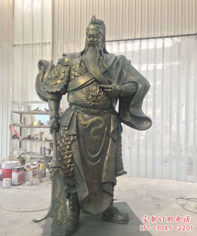 烟台关公人物铜雕12