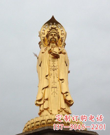 烟台观音铜雕塑-传承千年古风