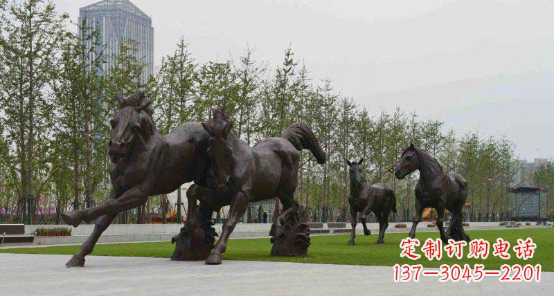 烟台广场动物铜雕,百变造型,一次购置,百年持续