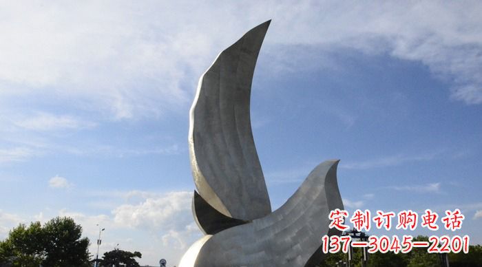 烟台领雕塑带来的和平鸽雕塑