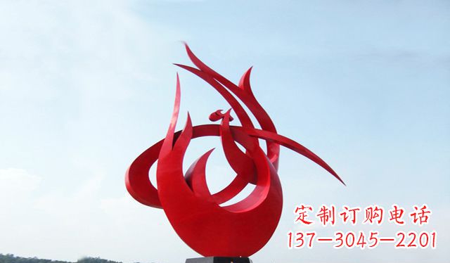 烟台艺术引领,荣耀之羽——中国领雕塑制作不锈钢大型凤凰雕塑