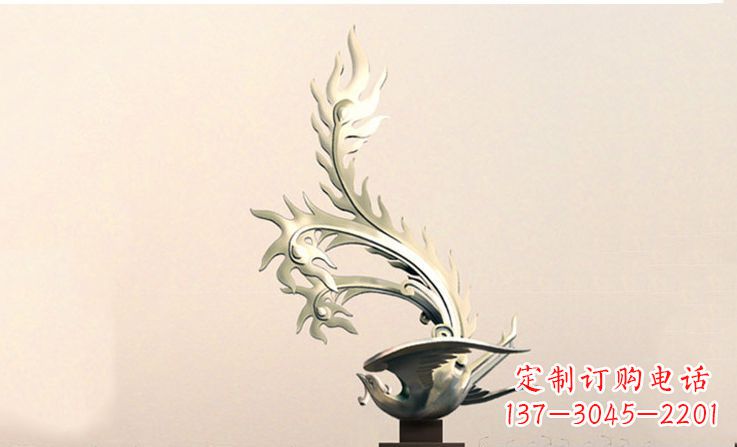 烟台精致的不锈钢凤凰雕塑