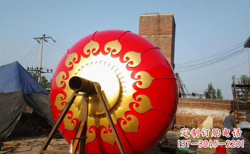 烟台中领雕塑推出精美灯笼雕塑
