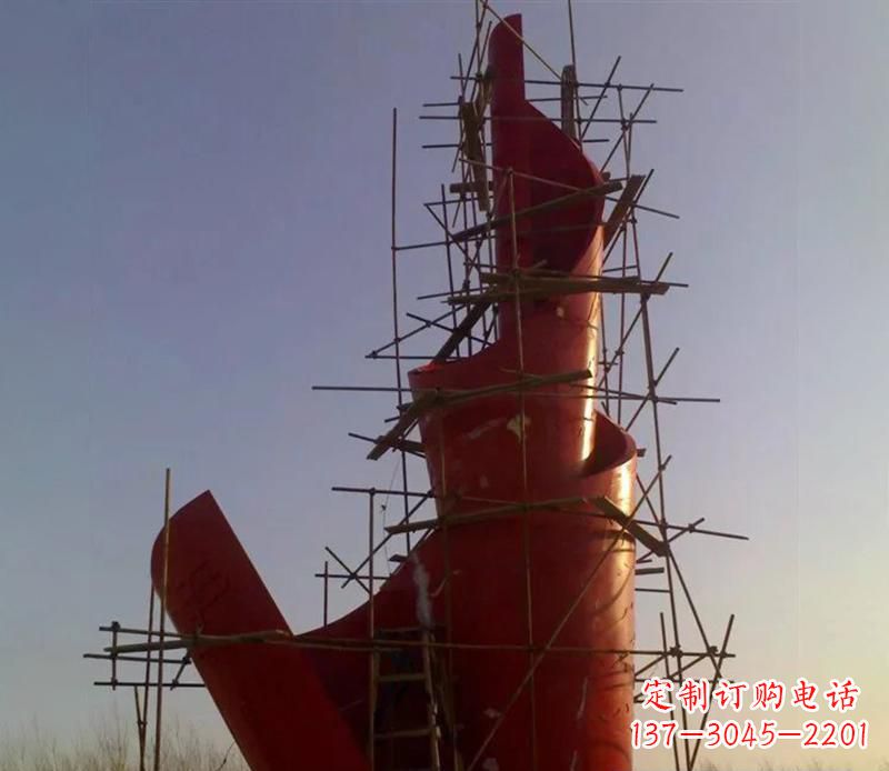 烟台广场不锈钢火炬景观雕塑