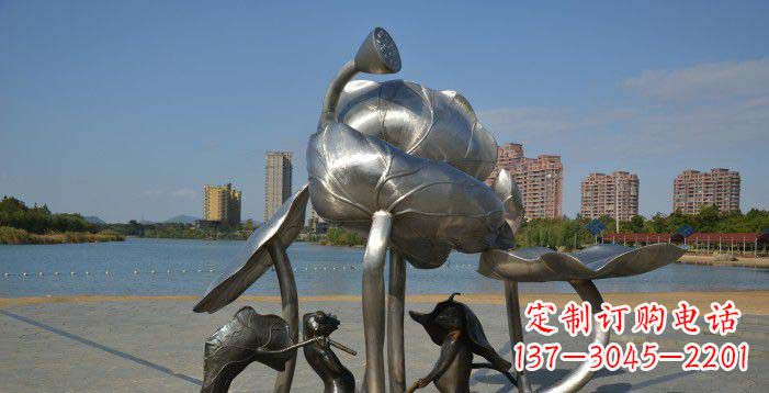 烟台精美不锈钢莲蓬雕塑