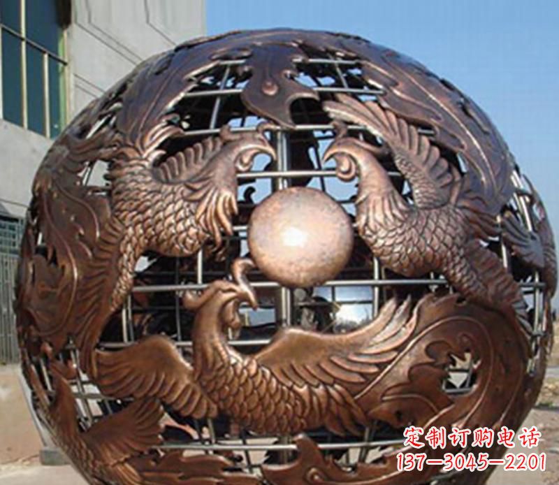 烟台中领雕塑定制经典龙凤雕塑;
