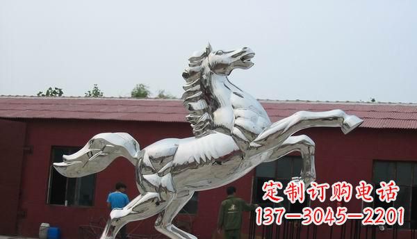 烟台中领雕塑-不锈钢动物雕塑