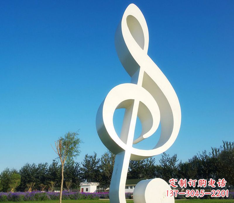 烟台不锈钢音符雕塑,把音乐之美立起来