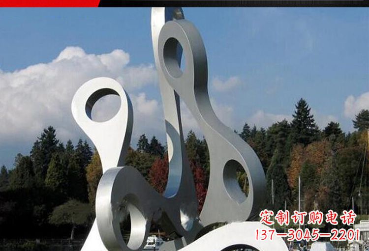 烟台专业定制不锈钢字母景观雕塑