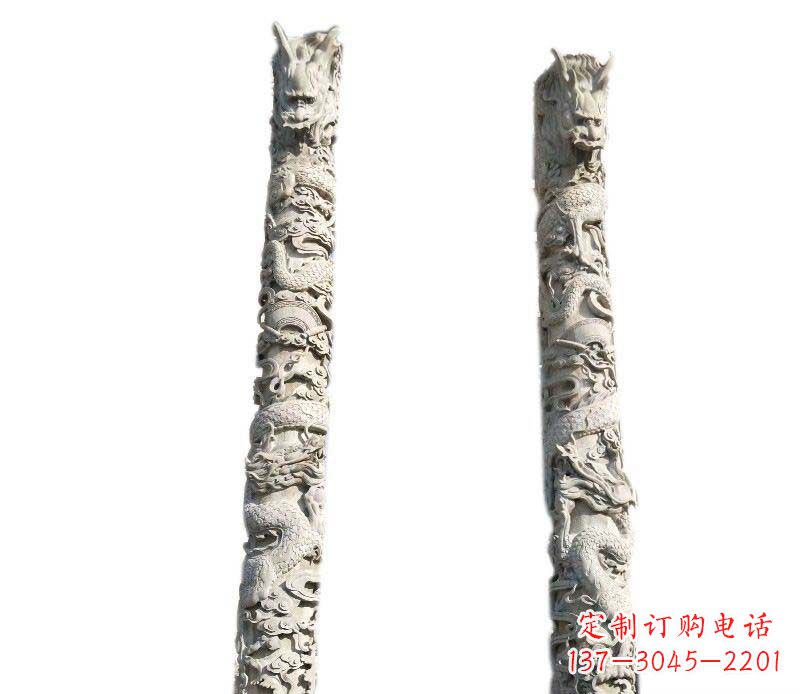 烟台欣赏传统工艺,邀请专业大理石龙柱雕塑