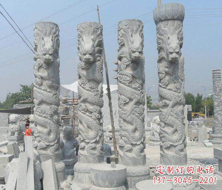 烟台中领雕塑龙柱雕塑，历久弥新