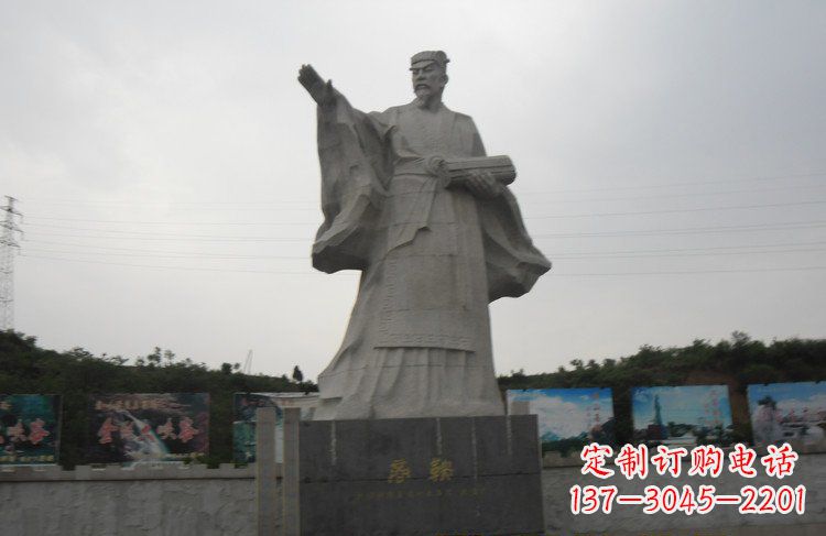烟台高级大理石商鞅雕塑,传承古老文化