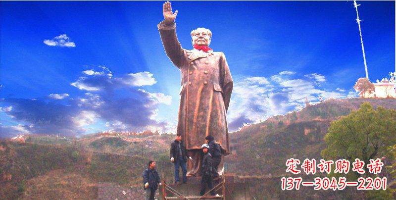 烟台大型毛主席伟人铜雕