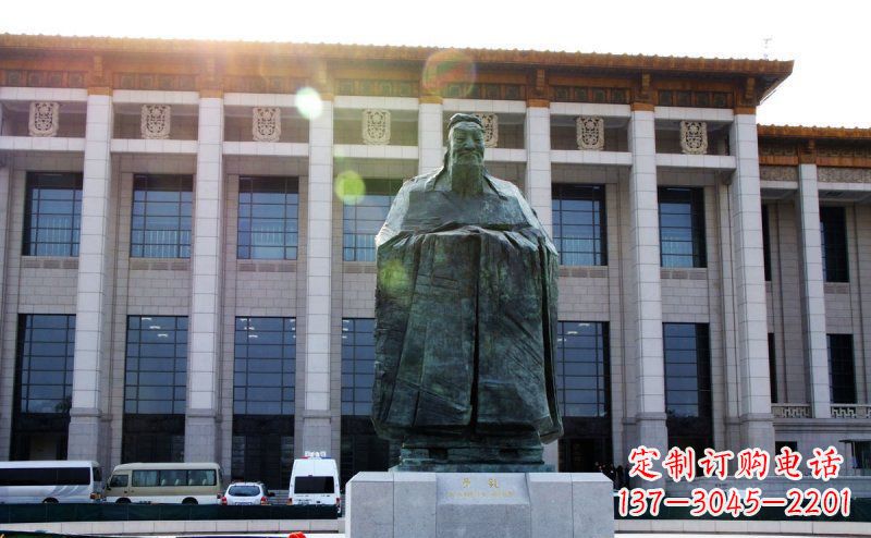 烟台传承中国传统文化的孔子雕塑