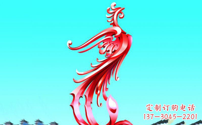 烟台精美的凤凰不锈钢塑料雕塑