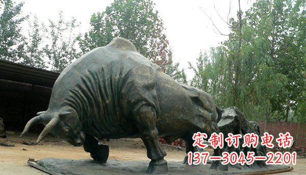 烟台铜雕牛雕塑-领雕塑定制