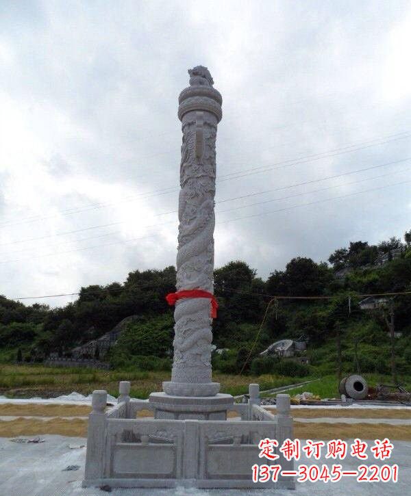 烟台高质感汉白玉华表雕塑,让您的空间时尚更有品位