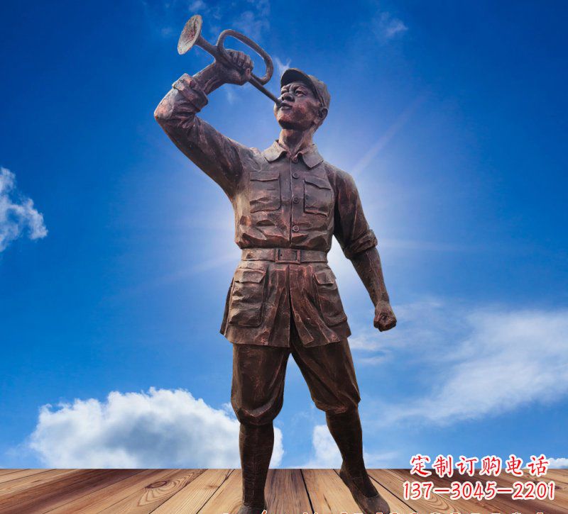 烟台领雕塑:具有历史意义的红军铜雕
