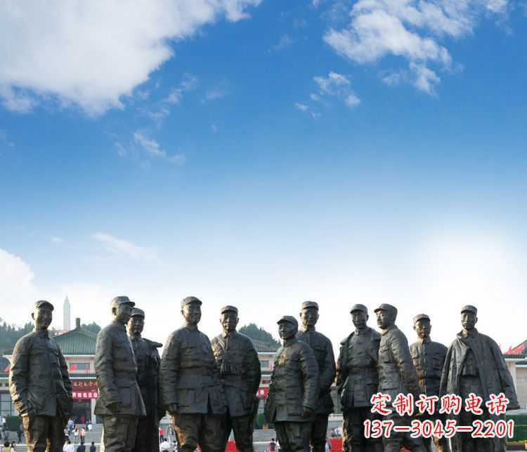 烟台传承红军英雄,让时光永流传的红军人物石雕