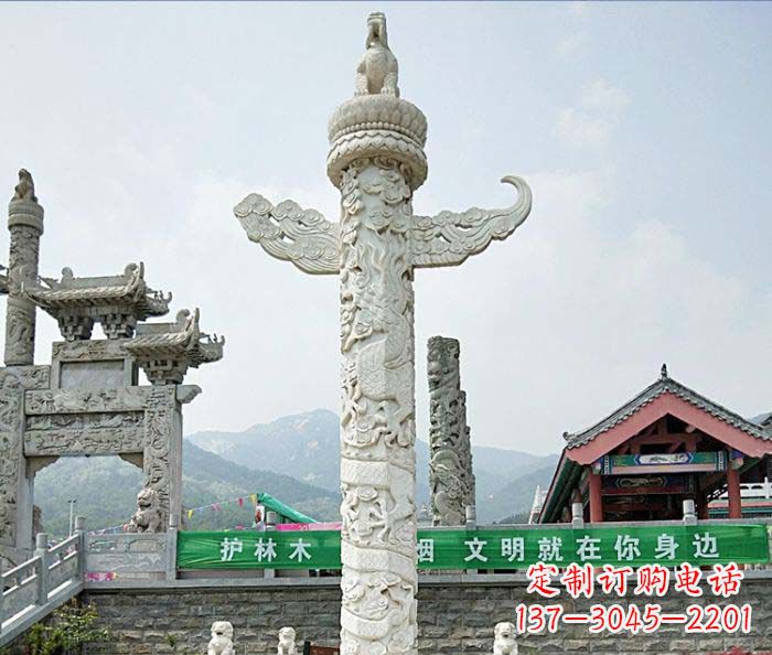 烟台广场景观大理石华表石雕