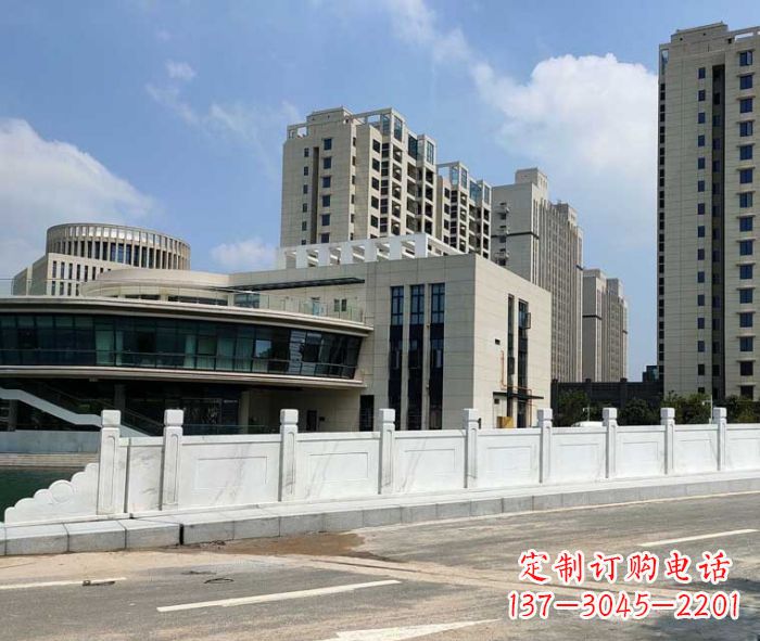 烟台享受精美的广场景观大理石栏板雕塑