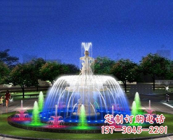 烟台广场景观大型喷泉石雕 (2)