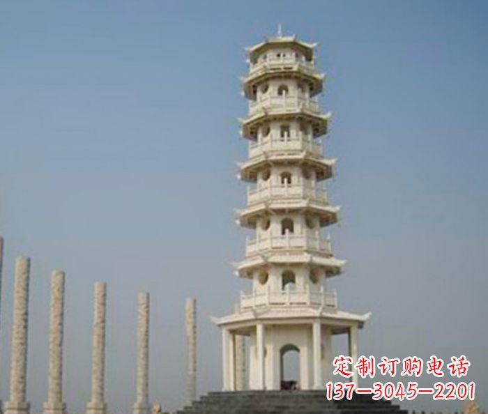 烟台多层宝塔石雕:极致精美的雕塑艺术