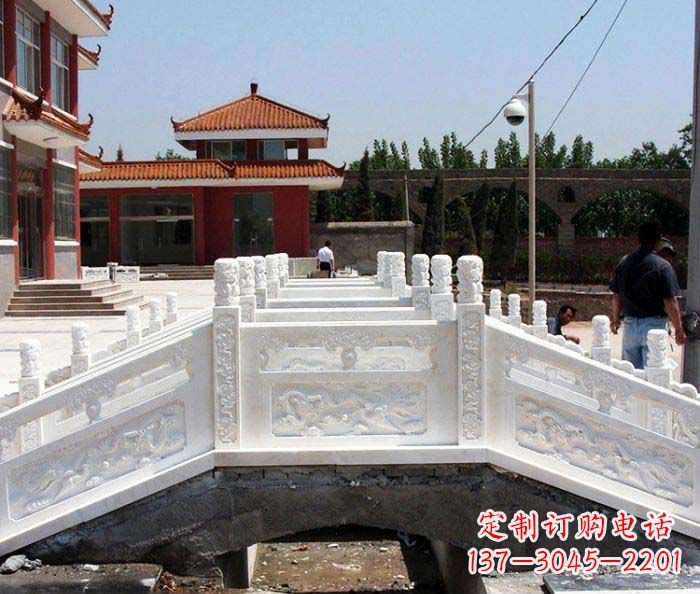烟台广场景观汉白玉石雕栏板