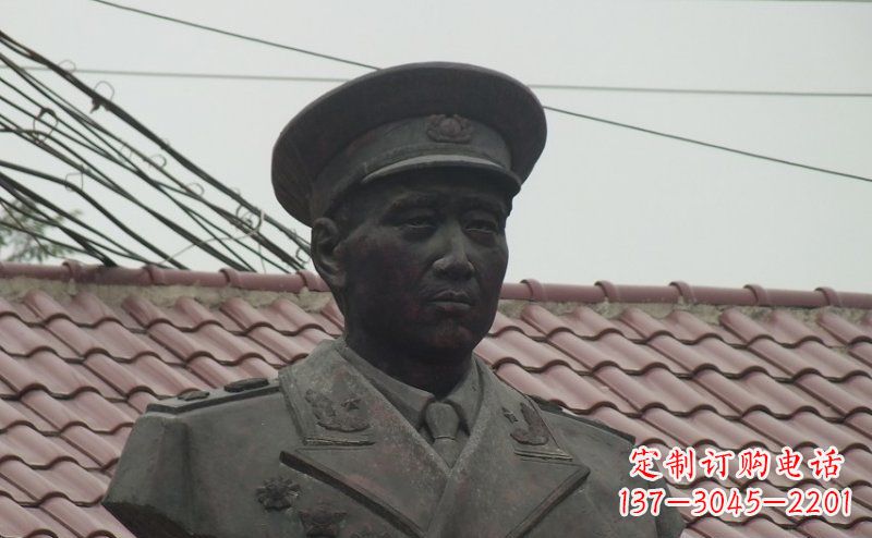 烟台广场开国元帅伟人铜雕