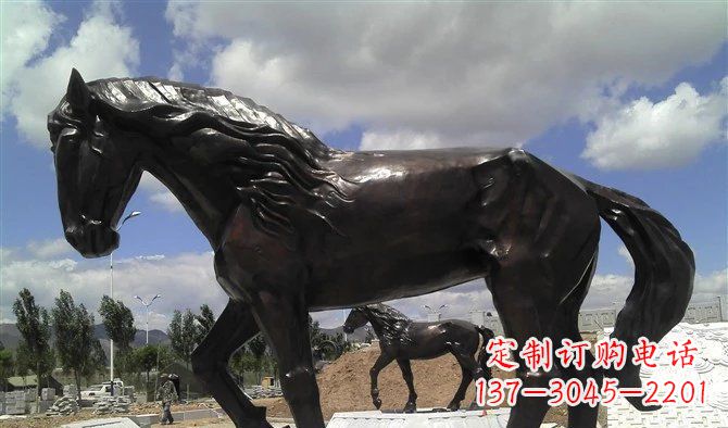 烟台广场马动物铜雕 (3)