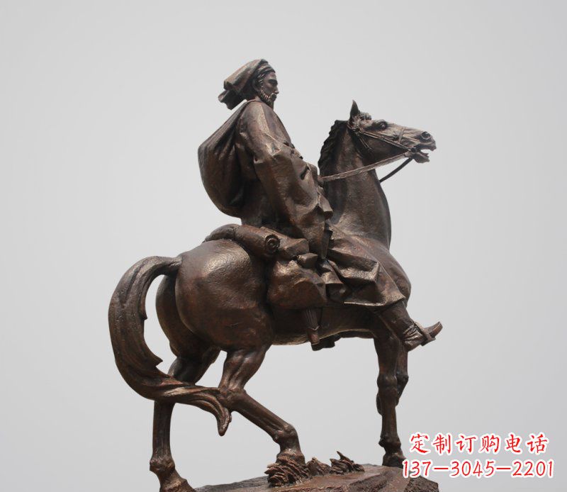 烟台典雅欧式骑马人雕塑