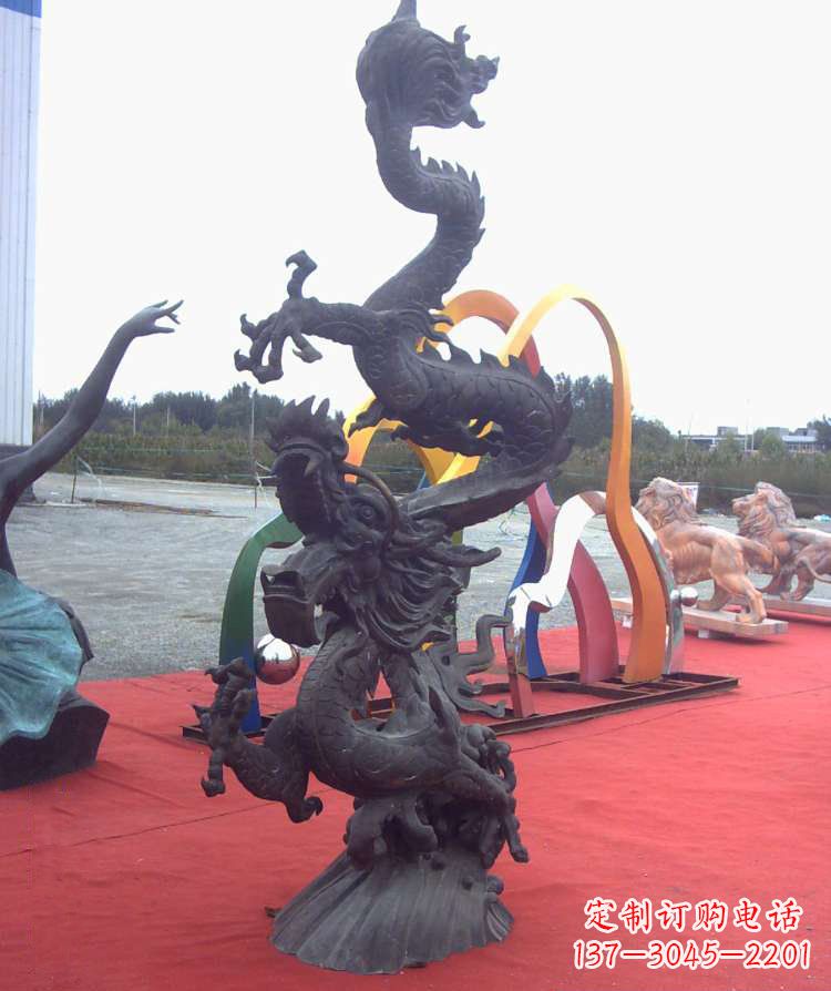 烟台精美铜雕龙,汇聚古典气息