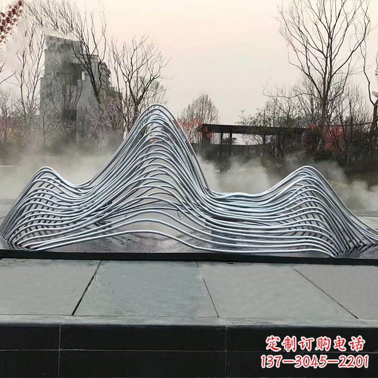 烟台专业定制不锈钢假山雕塑