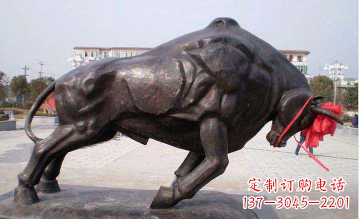 烟台拓荒牛铜雕塑,让您的空间与众不同