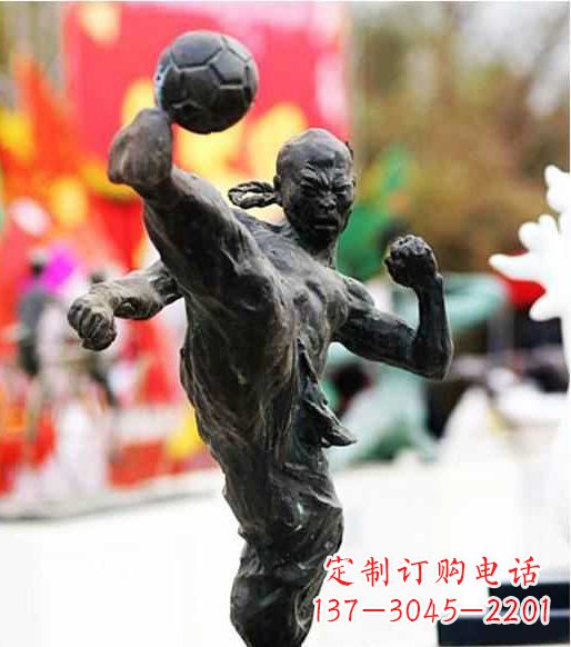 烟台足球雕塑:展现无限自由
