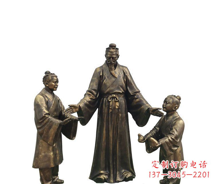 烟台精美铜雕孔融雕塑,温柔释放你的情怀