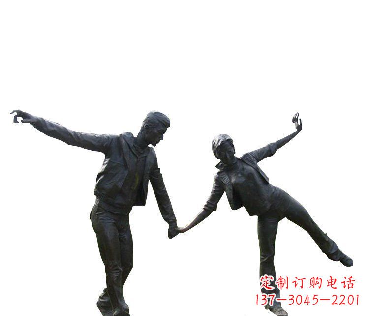 烟台铜恋人雕塑,完美呈现浪漫爱情