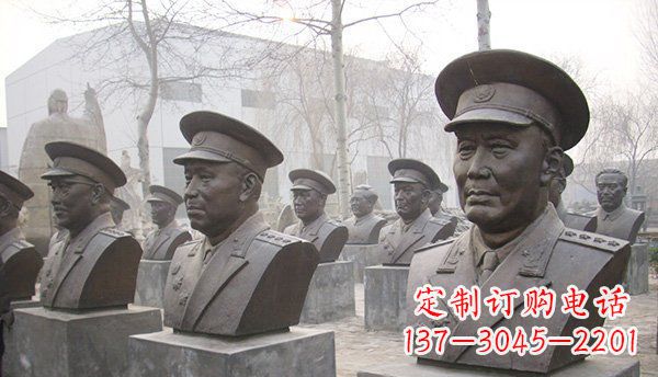 烟台广场伟人头像人物铜雕