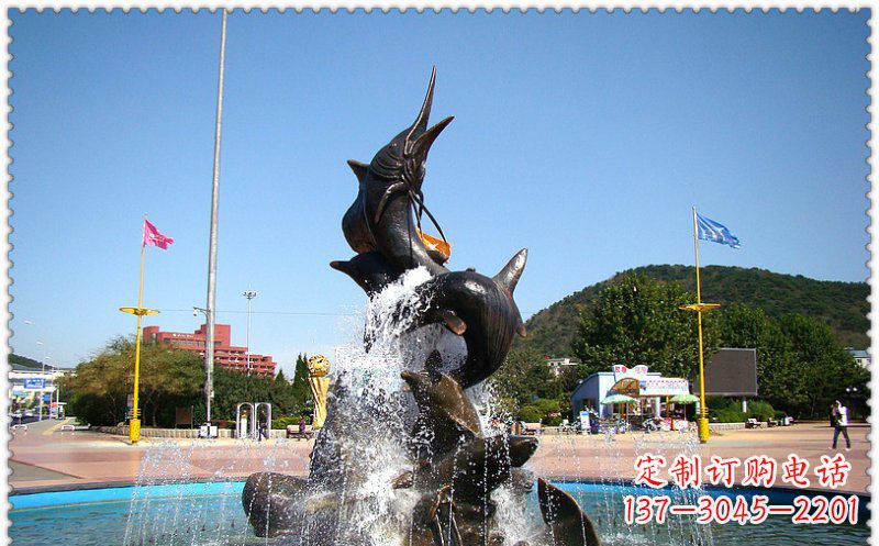 烟台铜雕喷泉,引领美观大气