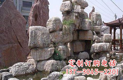 烟台龟纹石假山