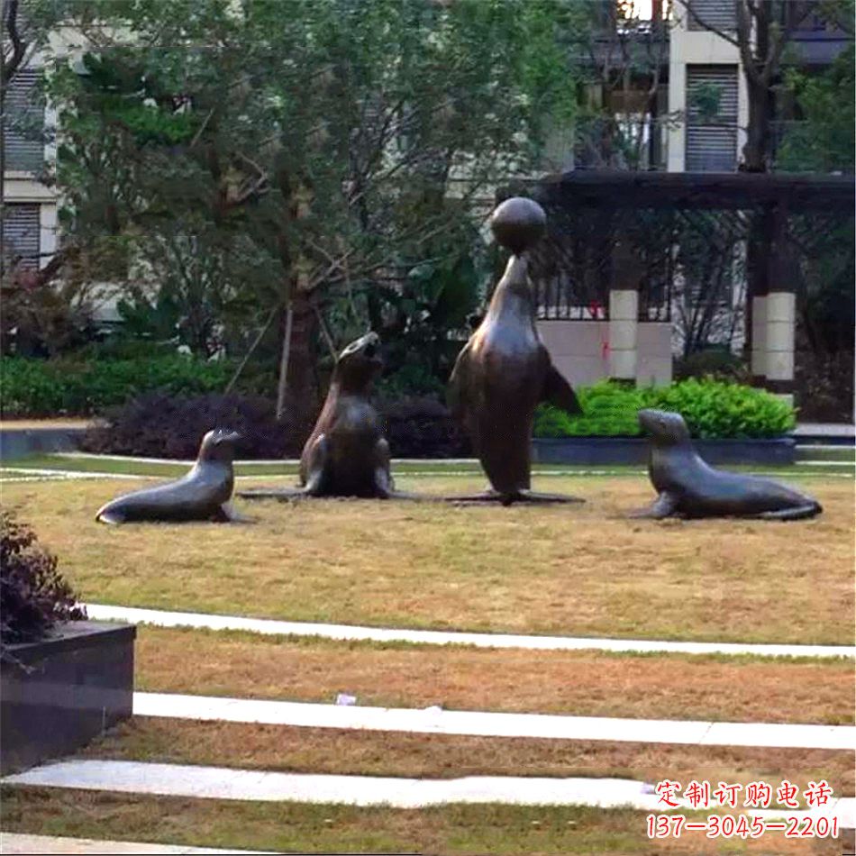烟台海豹雕塑,装点你的园林