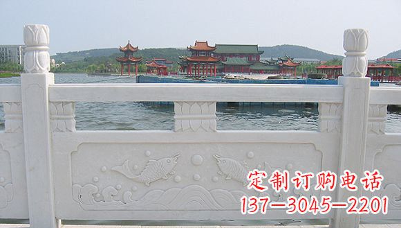 烟台海边汉白玉栏板雕塑