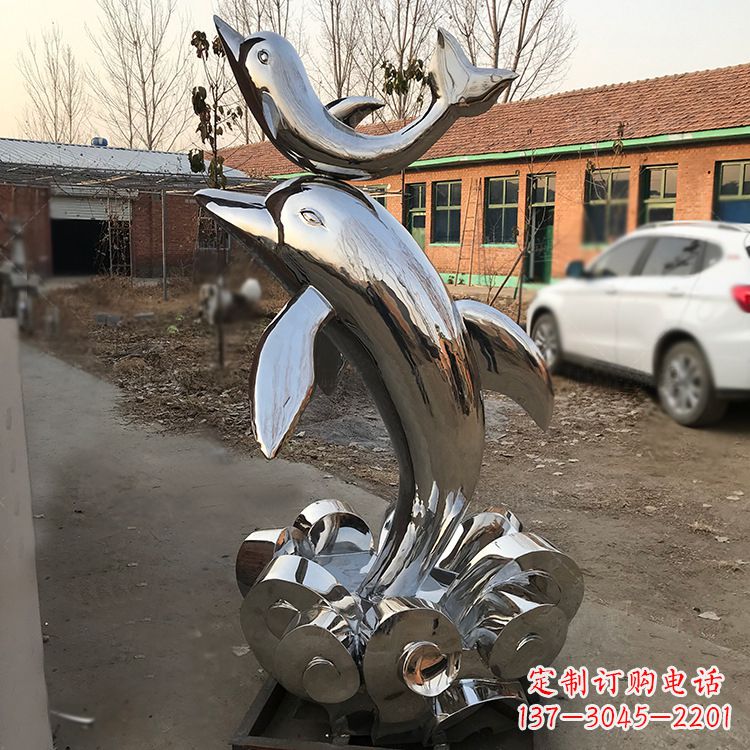 烟台海豚不锈钢雕塑，带来动人惊喜