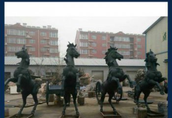 烟台中领雕塑推出的优雅动物铜雕飞马，以其出色…
