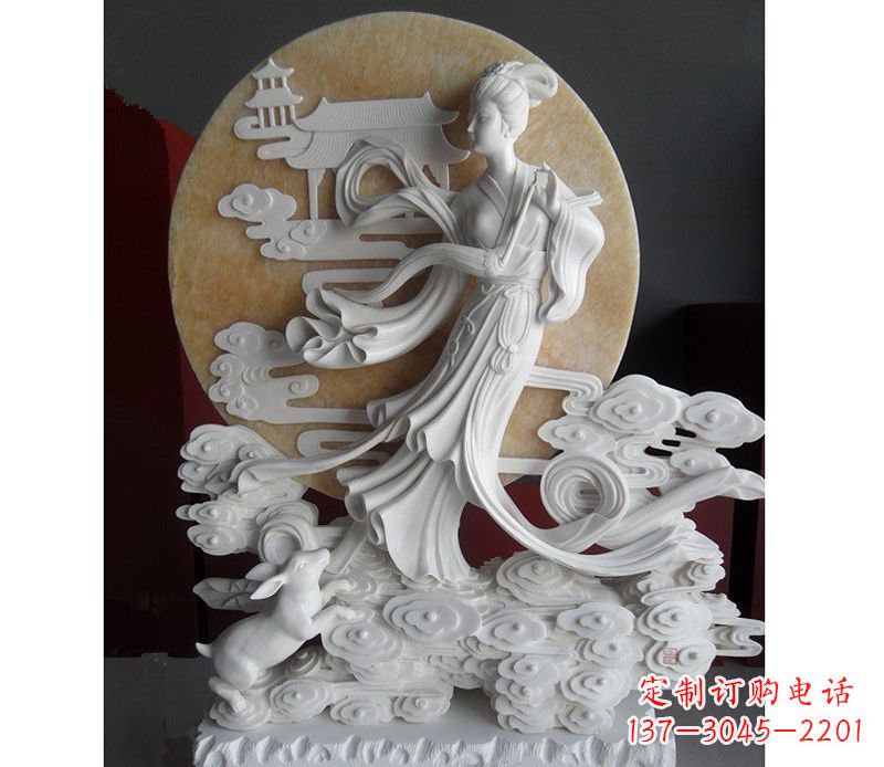 烟台汉白玉嫦娥雕塑