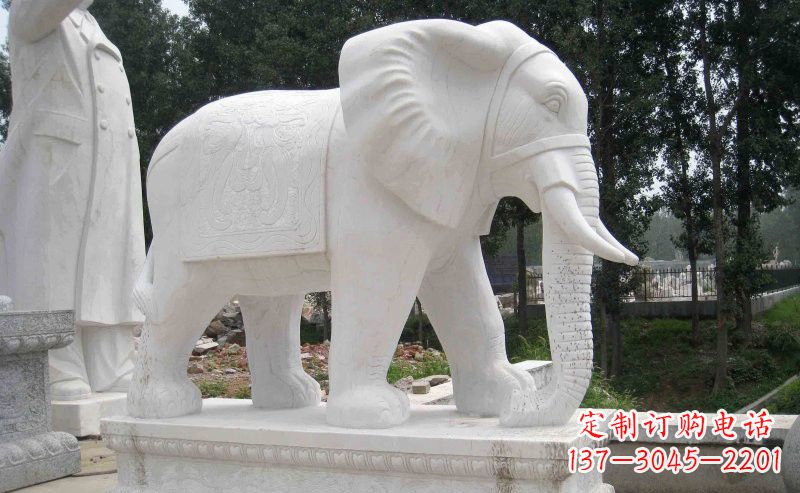 烟台汉白玉大象雕塑