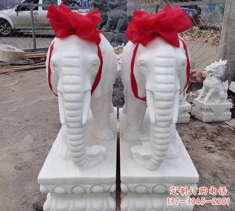烟台汉白玉大象石雕