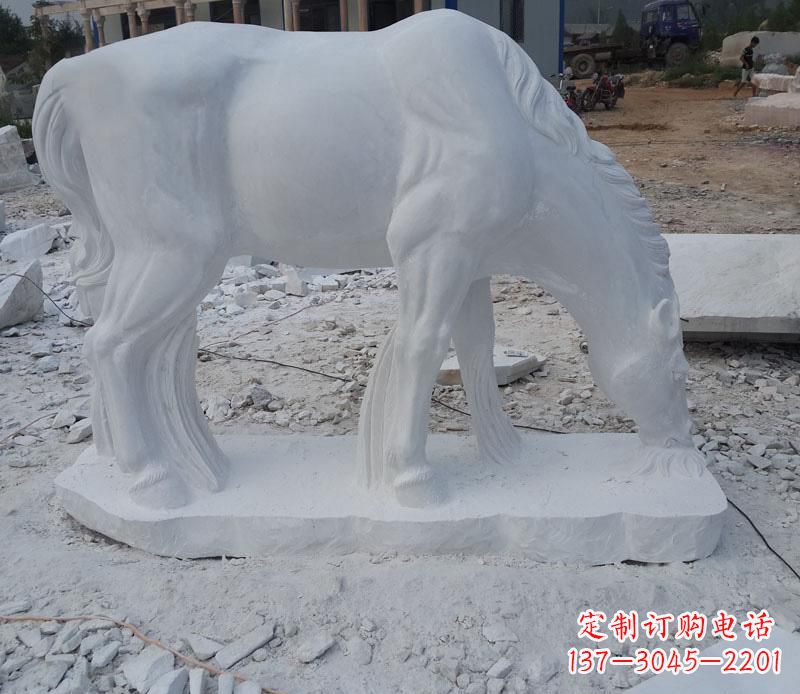 烟台汉白玉动物马