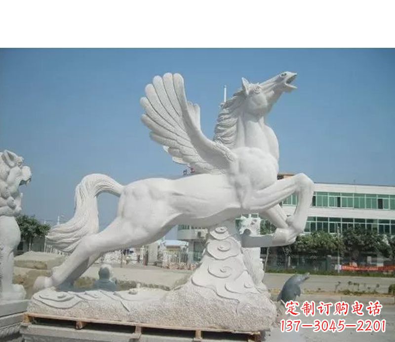 烟台汉白玉飞马雕塑
